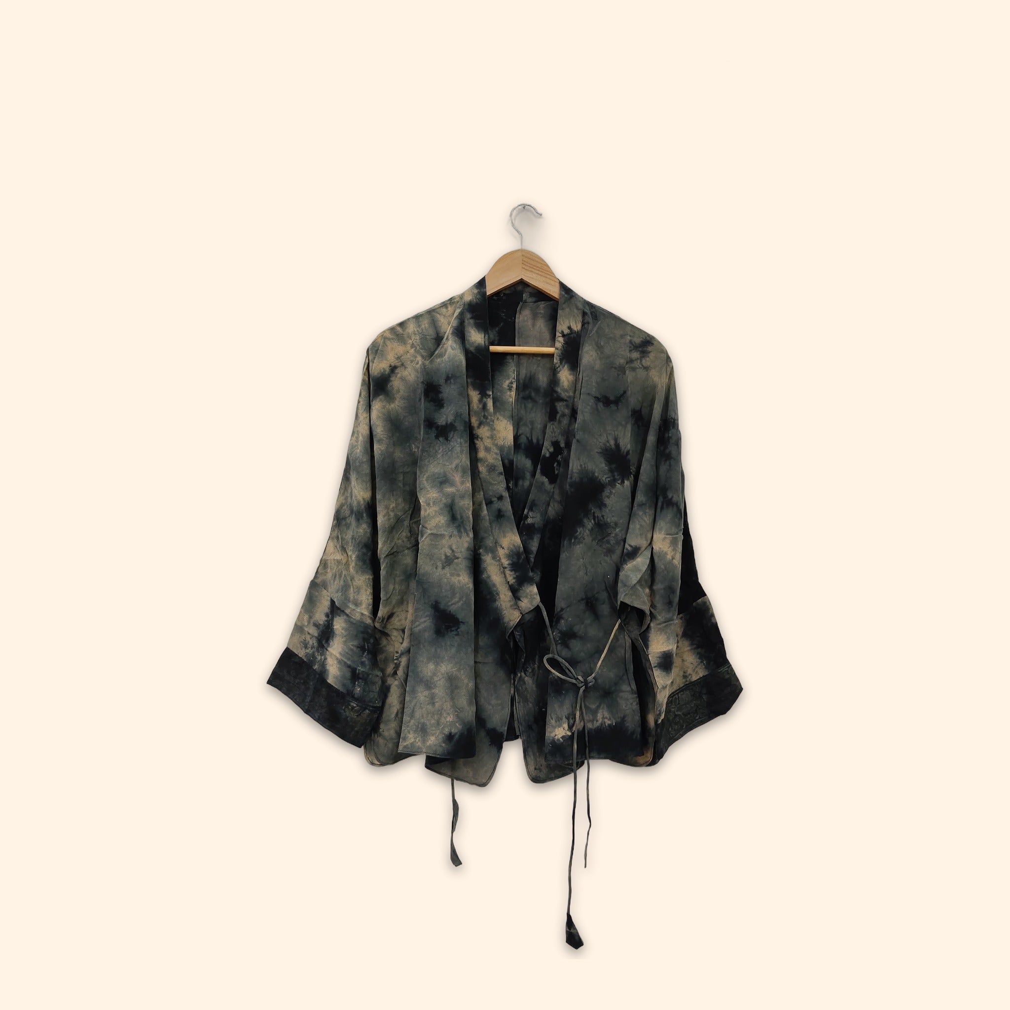 Tie Dye Short Kimono 1