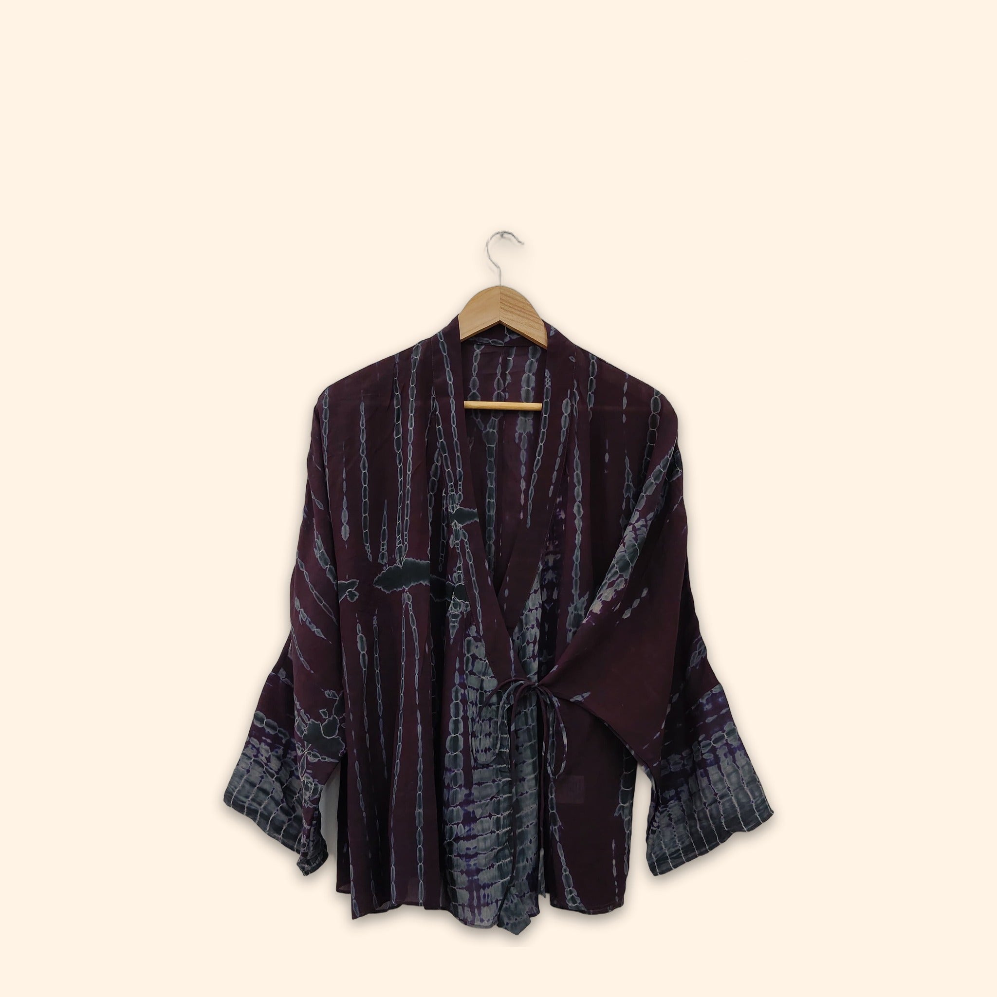 Tie Dye Short Kimono 14