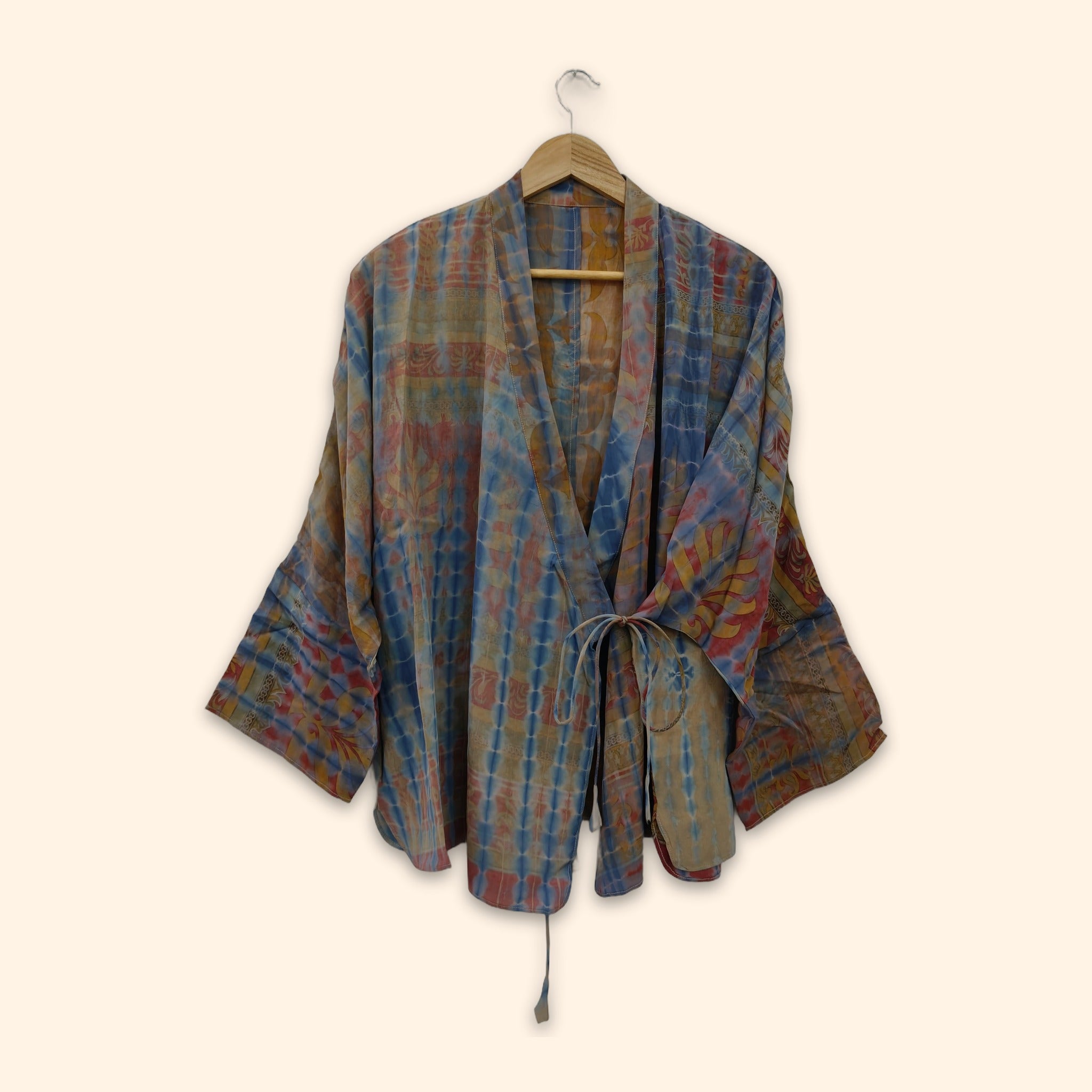 Tie Dye Short Kimono 17