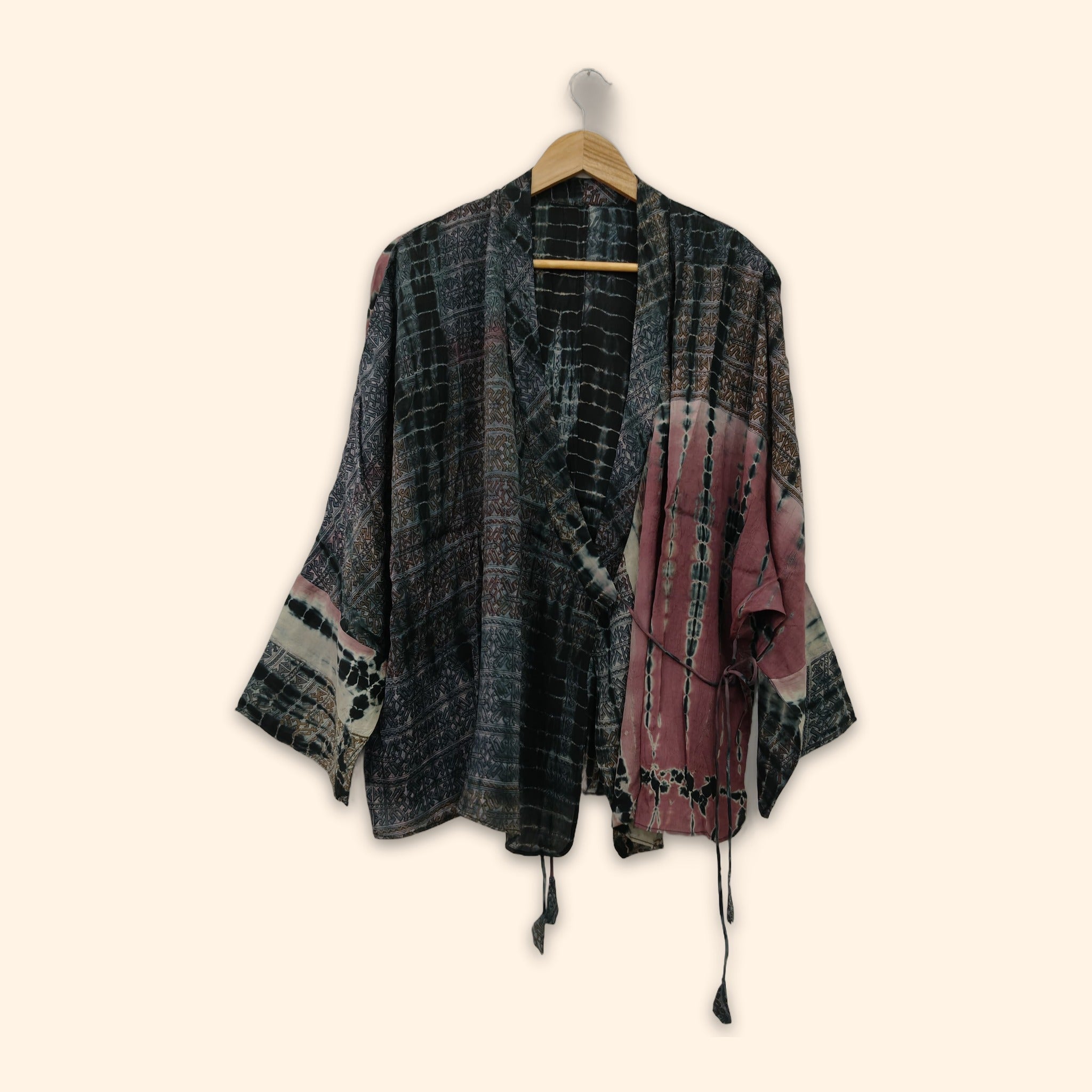 Tie Dye Short Kimono 18