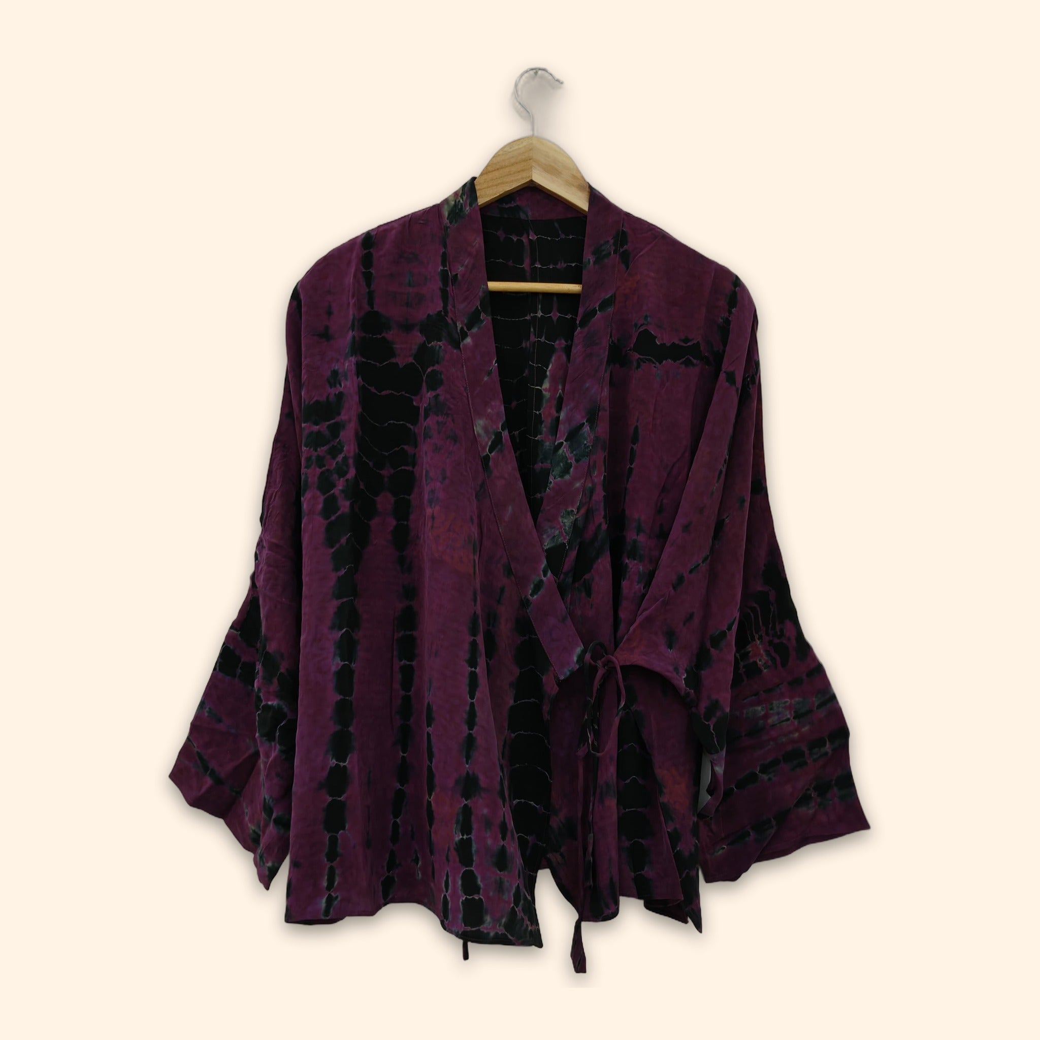 Tie Dye Short Kimono 19