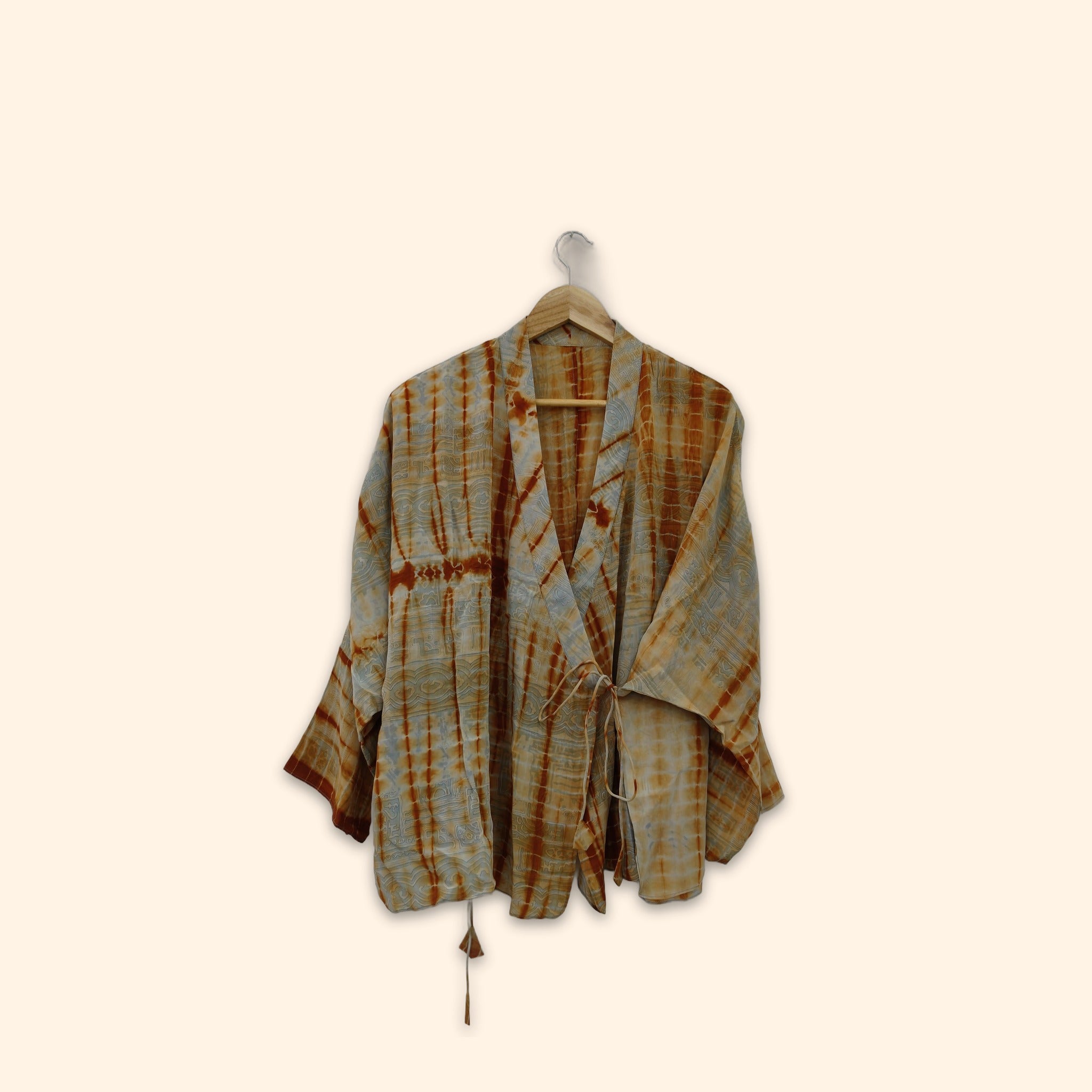Tie Dye Short Kimono 25